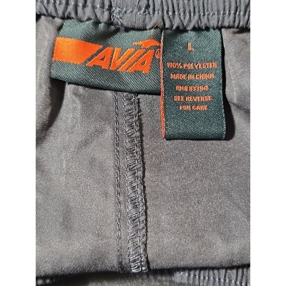 AVIA Mens Size Large Black Lightweight Cargo Hiking Athletic Performance Shorts - Picture 9 of 10
